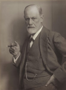 Sigmund Freud (1856–1939), the Austrian founder of psychoanalysis, photographic portrait by Max Halberstadt, c. 1921.