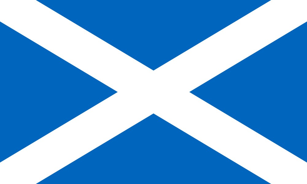 An image of the Scottish flag