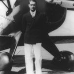 Howard Hughes with his Boeing 100 in the 1940s