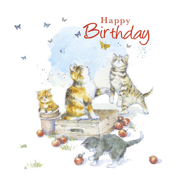 Butterflies and Kittens on your birthday