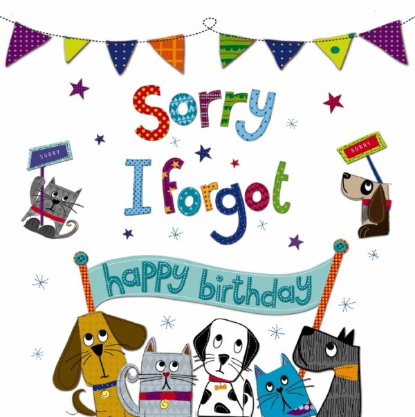 Sorry Birthday Animals