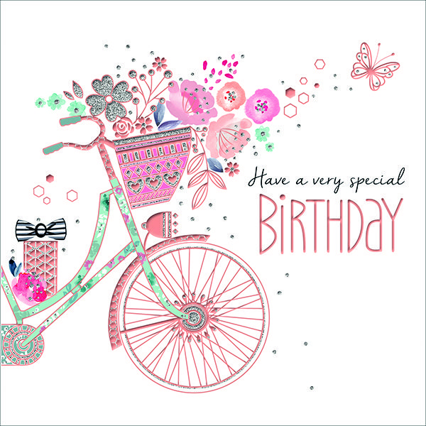 Birthday Floral Bicycle