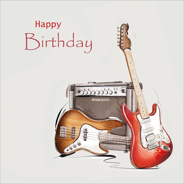 The greeting inside the card reads: Happy Birthday Dimensions: 140 x 140mm.