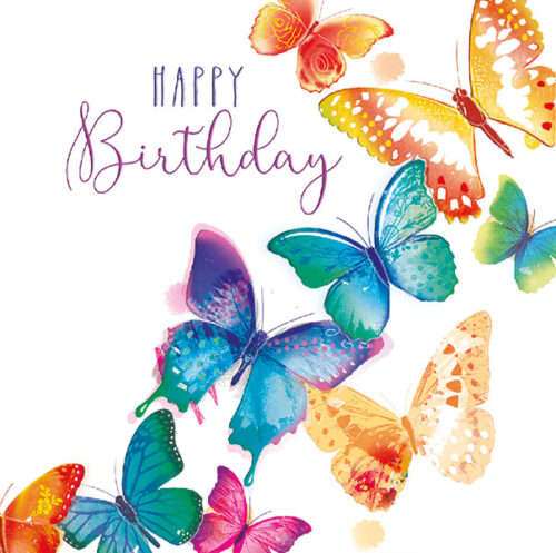 Colourful birthday butterflies | OCD-UK