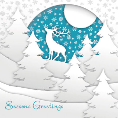 Forest Stag Christmas Card