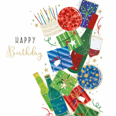 Birthday drinks and presents