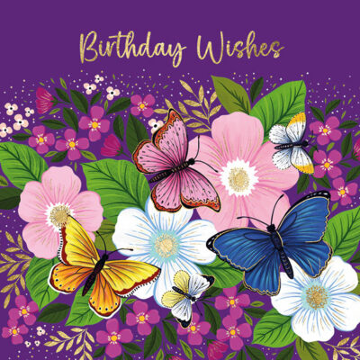 Flowers and Butterfly Birthday