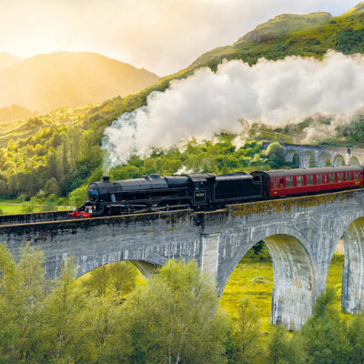 Steaming over the viaduct